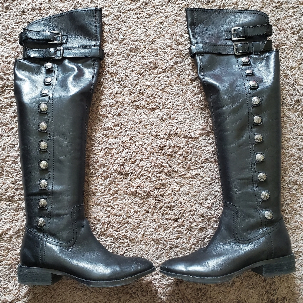Over the knee black Sam Edelman riding boots
